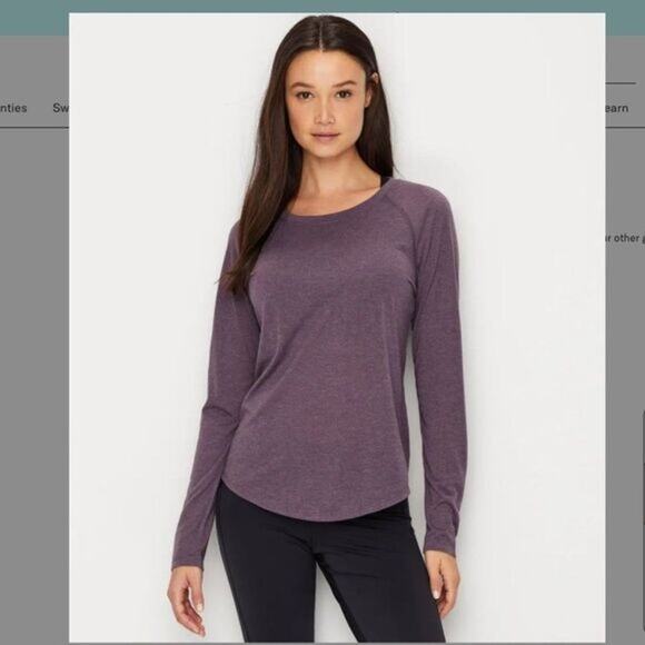 UNDER ARMOUR Whisperlight T-Shirt Purple Back Cut Out Relaxed Fit Womens Large - Picture 6 of 7